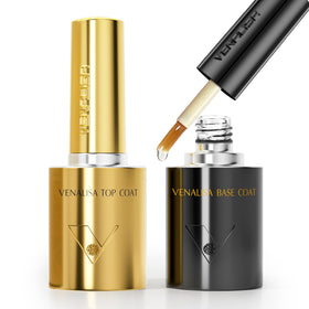 V VENALISA No Wipe Gel Top Coat and Base Coat Set front view