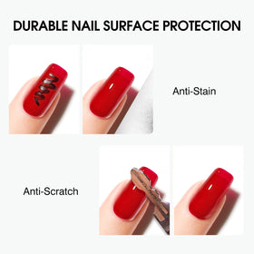 V VENALISA No Wipe Gel Top Coat and Base Coat Set with nail art tools