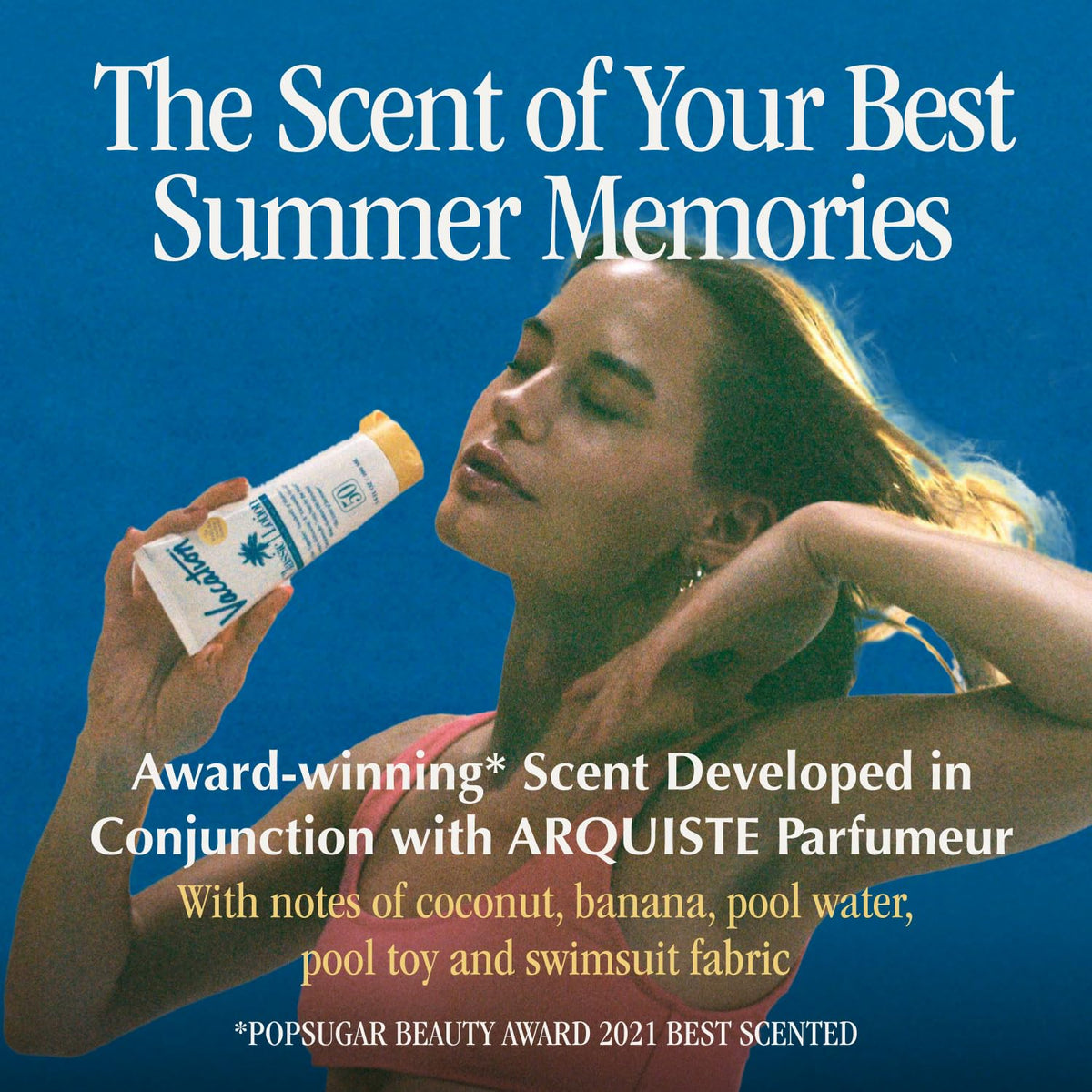 VACATION Classic SPF 50 Sunscreen Lotion application on skin