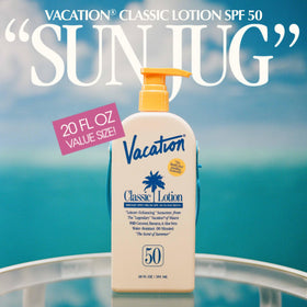 VACATION Classic SPF 50 Sunscreen Lotion with PowerPump applicator