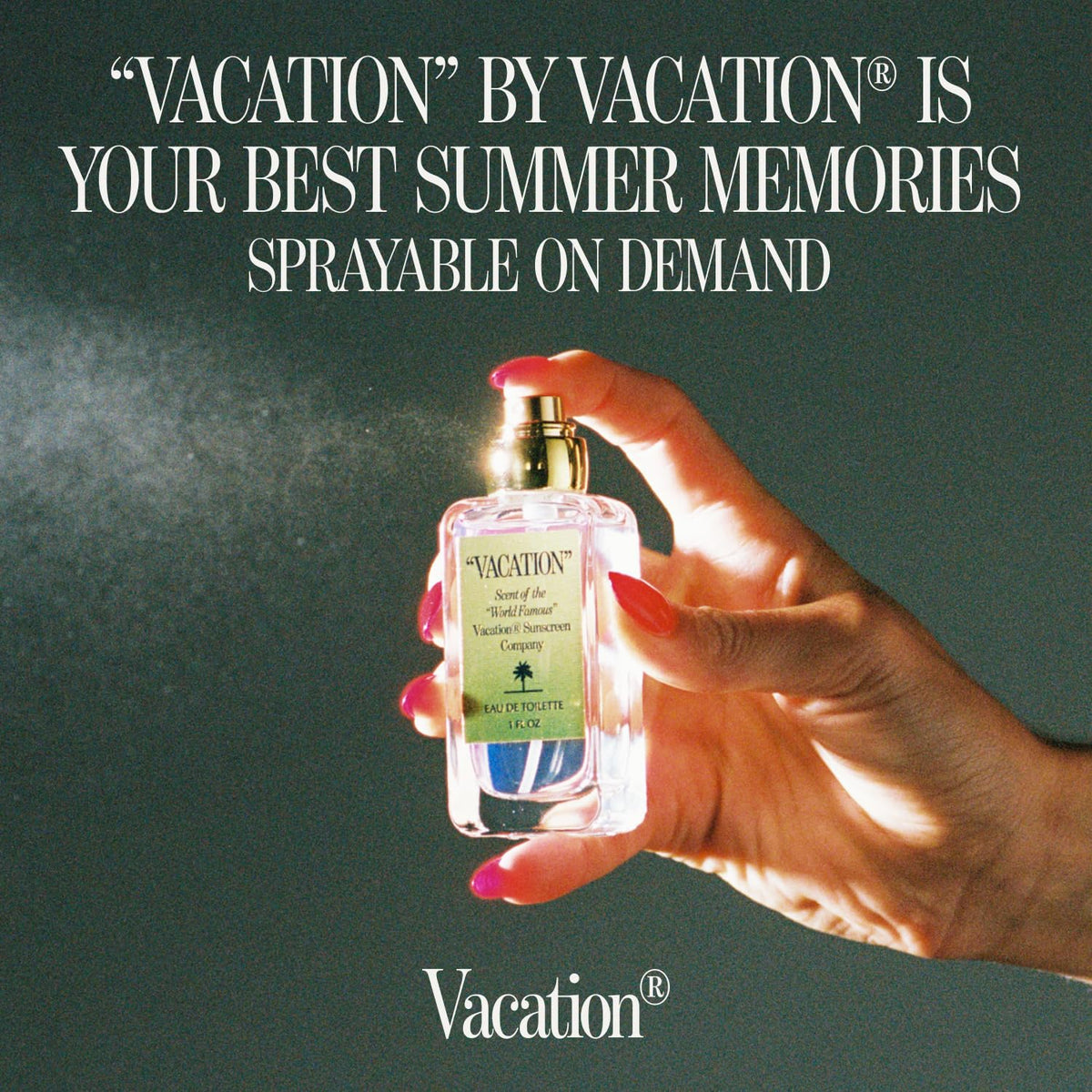 VACATION Eau de Toilette with tropical background