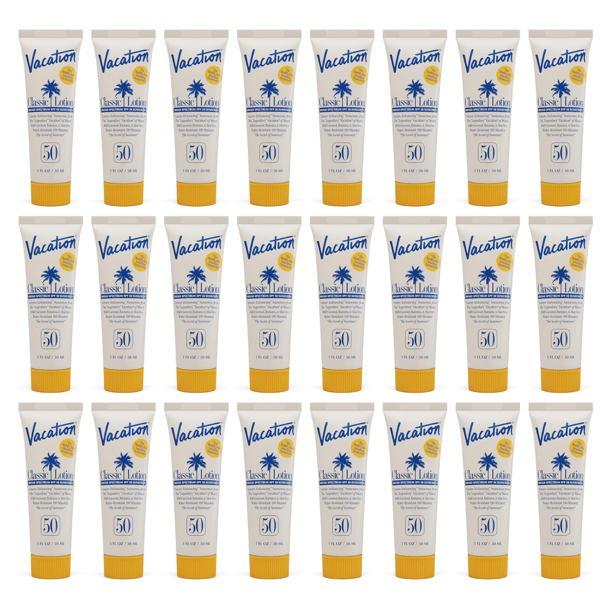 VACATION Mini Classic SPF 50 Sunscreen Lotion front view