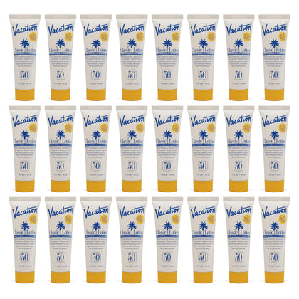 VACATION Mini Classic SPF 50 Sunscreen Lotion front view