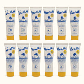 VACATION Mini Classic SPF 50 Sunscreen Lotion travel size pack of 12