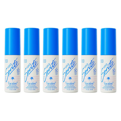 VACATION Mini Super Spritz SPF 50 Face Sunscreen Spray front view