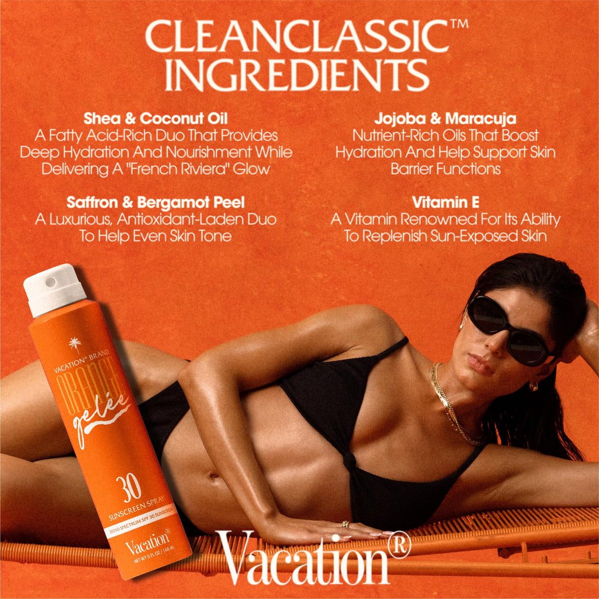 VACATION Orange Gelée Air Freshener close-up