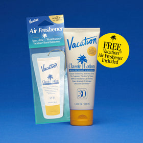 VACATION Sunscreen Lotion SPF 30 and air freshener bundle