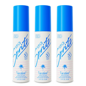 VACATION Super Spritz SPF 50 Face Sunscreen Spray pack of 3 bottles