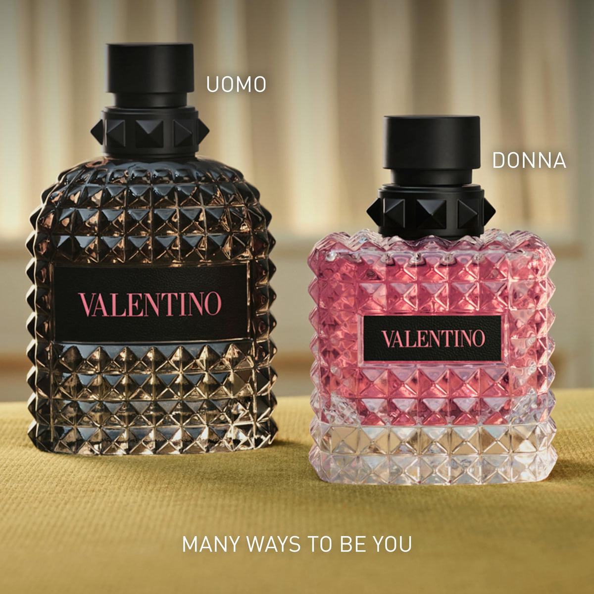 Valentino Uomo Born In Roma spray being applied
