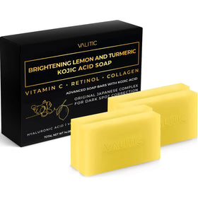 VALITIC Brightening Lemon & Turmeric Kojic Acid Soap front view