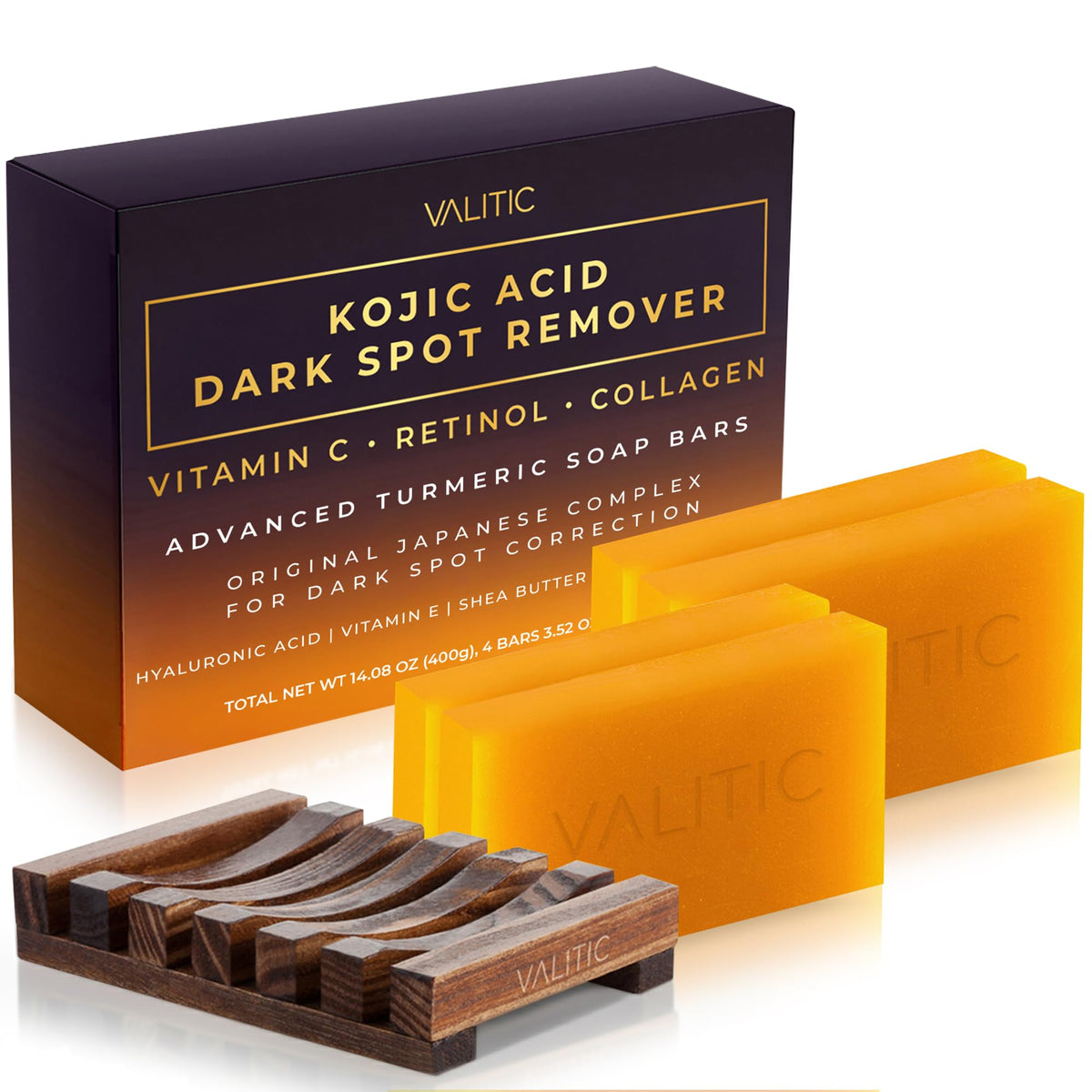 VALITIC Kojic Acid Dark Spot Remover Soap Bar front view