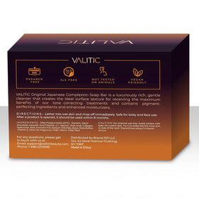VALITIC Kojic Acid Soap Bars packaging side view
