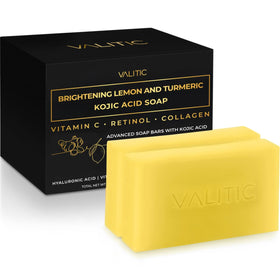 VALITIC Lemon & Turmeric Kojic Acid Soap front view
