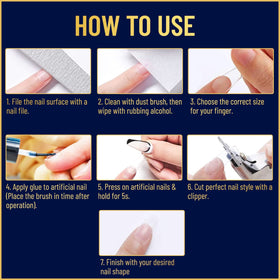 VALITIC Strong Nail Glue with press-on nails