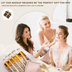 Vander complete makeup brush set displayed on a vanity