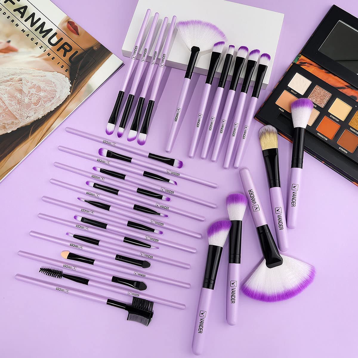 Vander makeup brushes for eyeshadow application