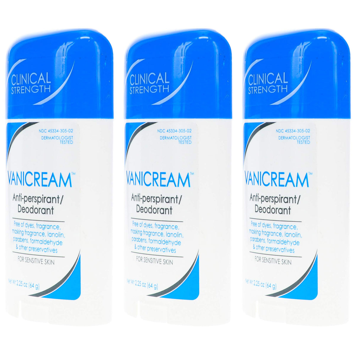 Vanicream Anti-Perspirant Deodorant stick front view