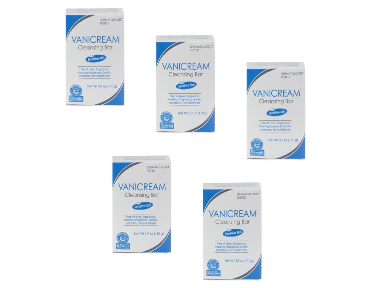 Vanicream Cleansing Bar Pack of 5 front view