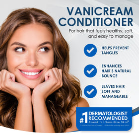 Vanicream Conditioner 12 Fl Oz back view showing ingredients