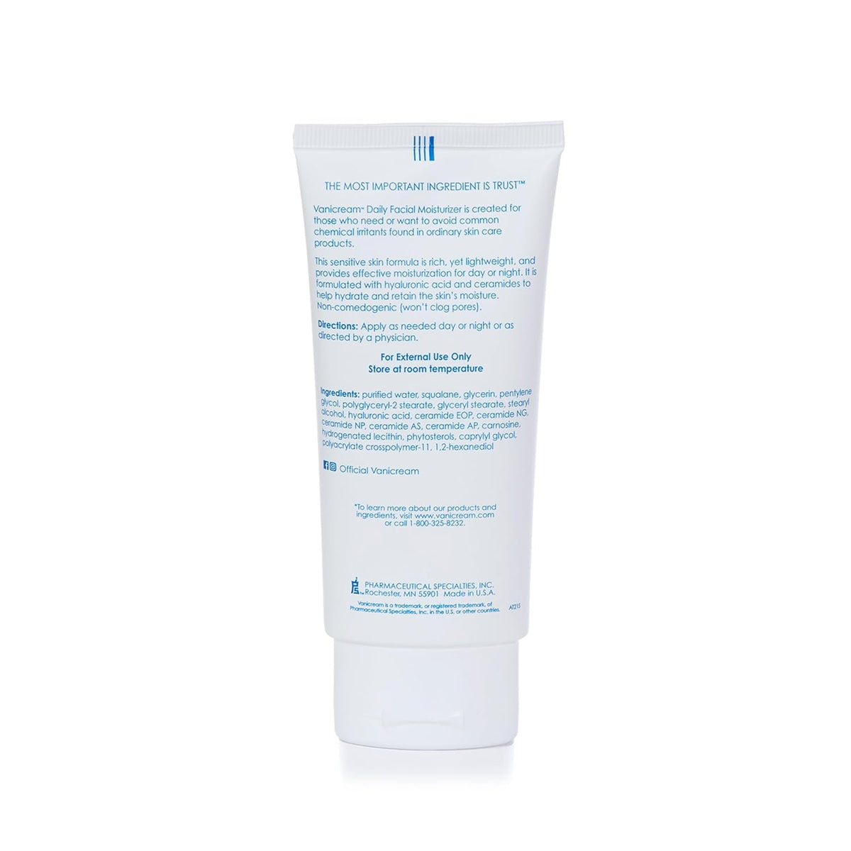 Vanicream Daily Facial Moisturizer texture close-up