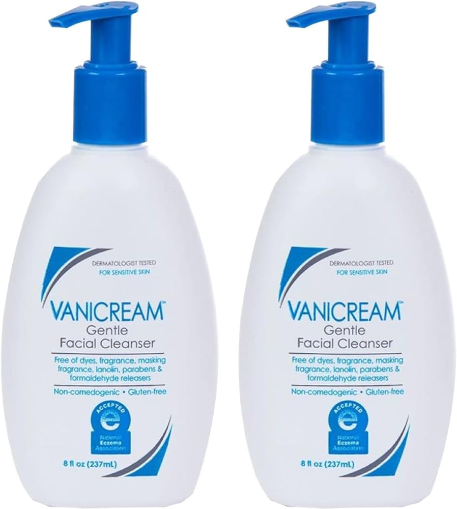 Vanicream Gentle Facial Cleanser 8 Oz front view