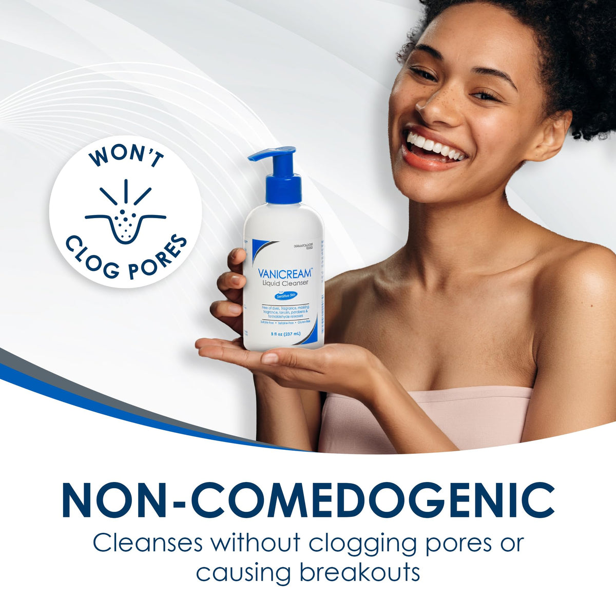 Vanicream Liquid Cleanser application on hand