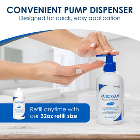Vanicream Liquid Cleanser close-up of pump mechanism