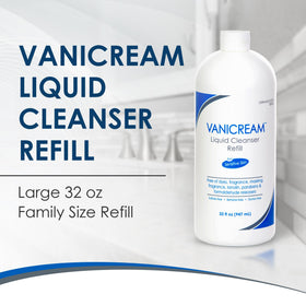 Vanicream Liquid Cleanser Refill 32 Fl Oz label close-up
