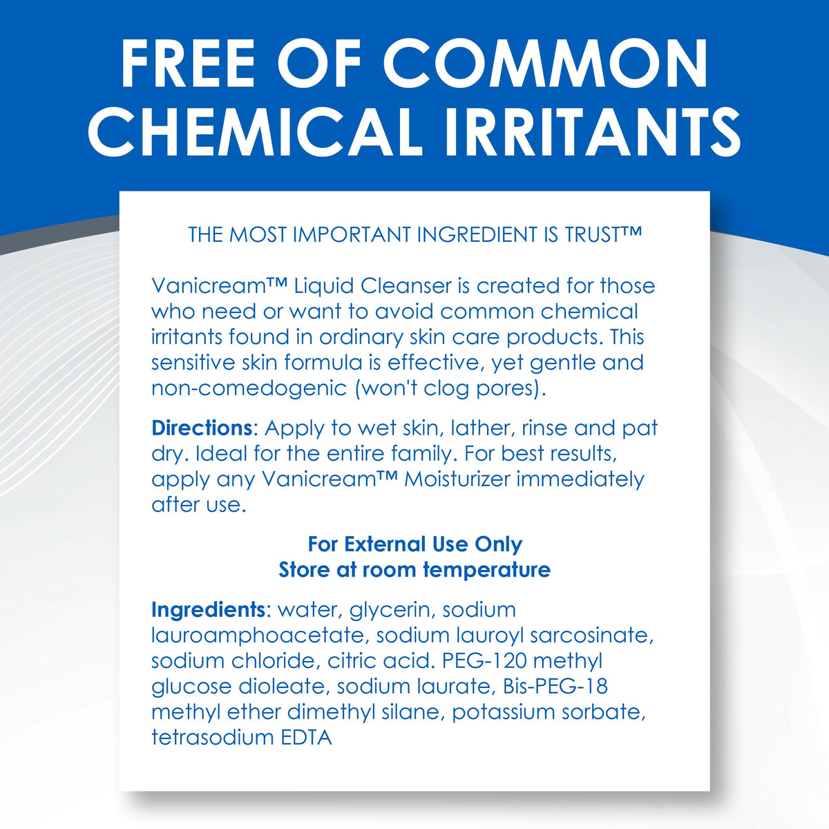 Vanicream Liquid Cleanser Refill 32 Fl Oz product details