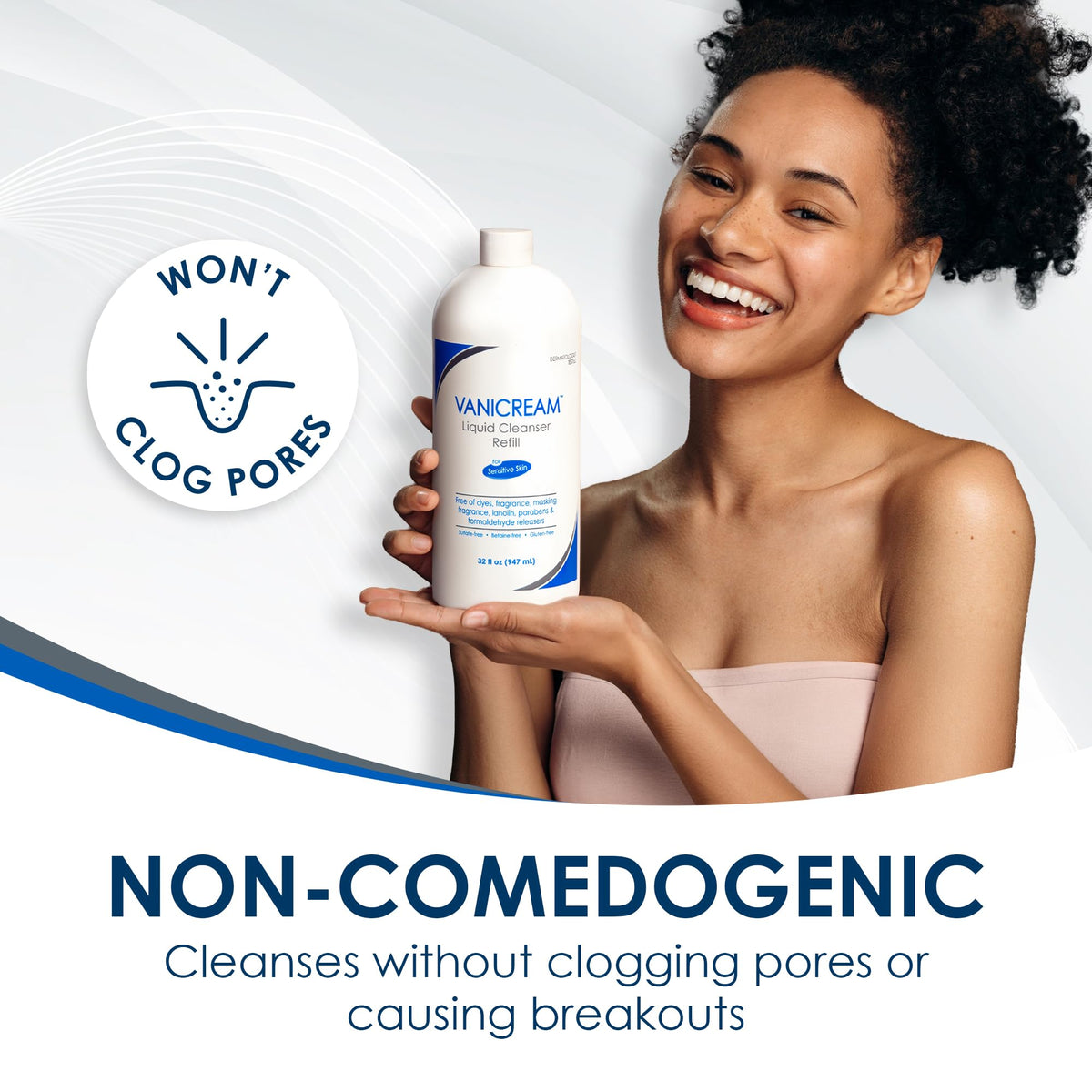 Vanicream Liquid Cleanser Refill 32 Fl Oz with family members