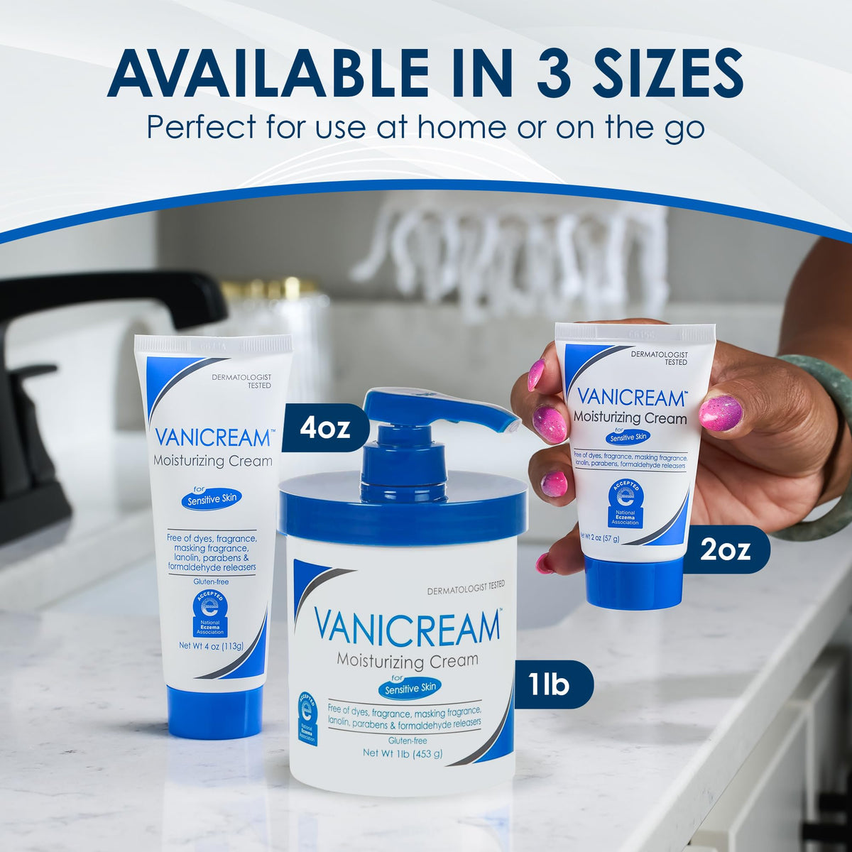 Vanicream Moisturizing Cream 16 Oz packaging details