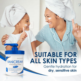 Vanicream Moisturizing Cream 16 Oz showing application on skin