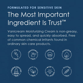 Vanicream Moisturizing Cream applied on skin