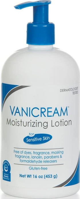 Vanicream Moisturizing Lotion 16 Oz front view with pump
