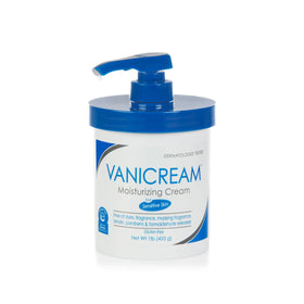 Vanicream Moisturizing Skin Cream 16 fl oz front view with pump dispenser