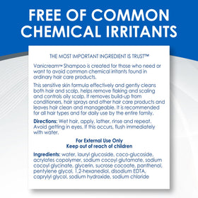 Vanicream Shampoo with a family using it in the shower