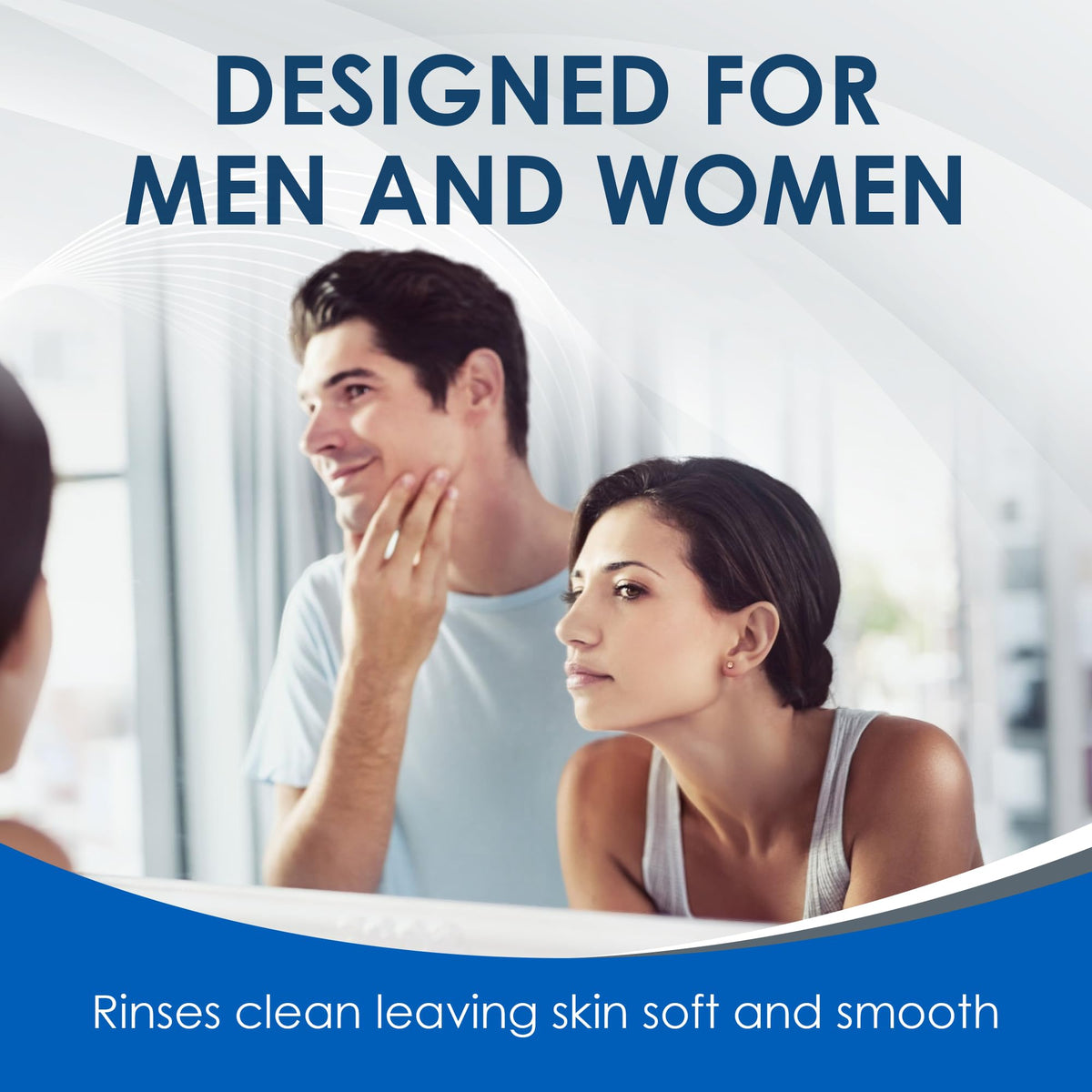 Vanicream Shave Cream application on skin