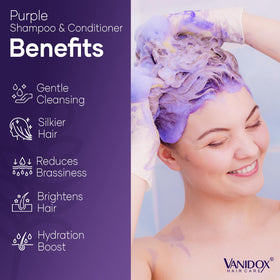 VANIDOX Purple Conditioner bottle with purple liquid