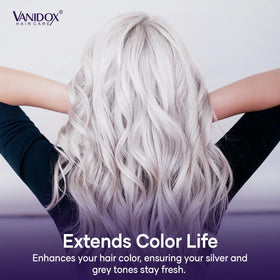 VANIDOX Purple Shampoo and Conditioner Set with ingredients