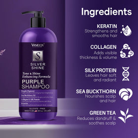 VANIDOX Purple Shampoo in a bathroom setting