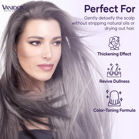 VANIDOX Purple Shampoo texture close-up