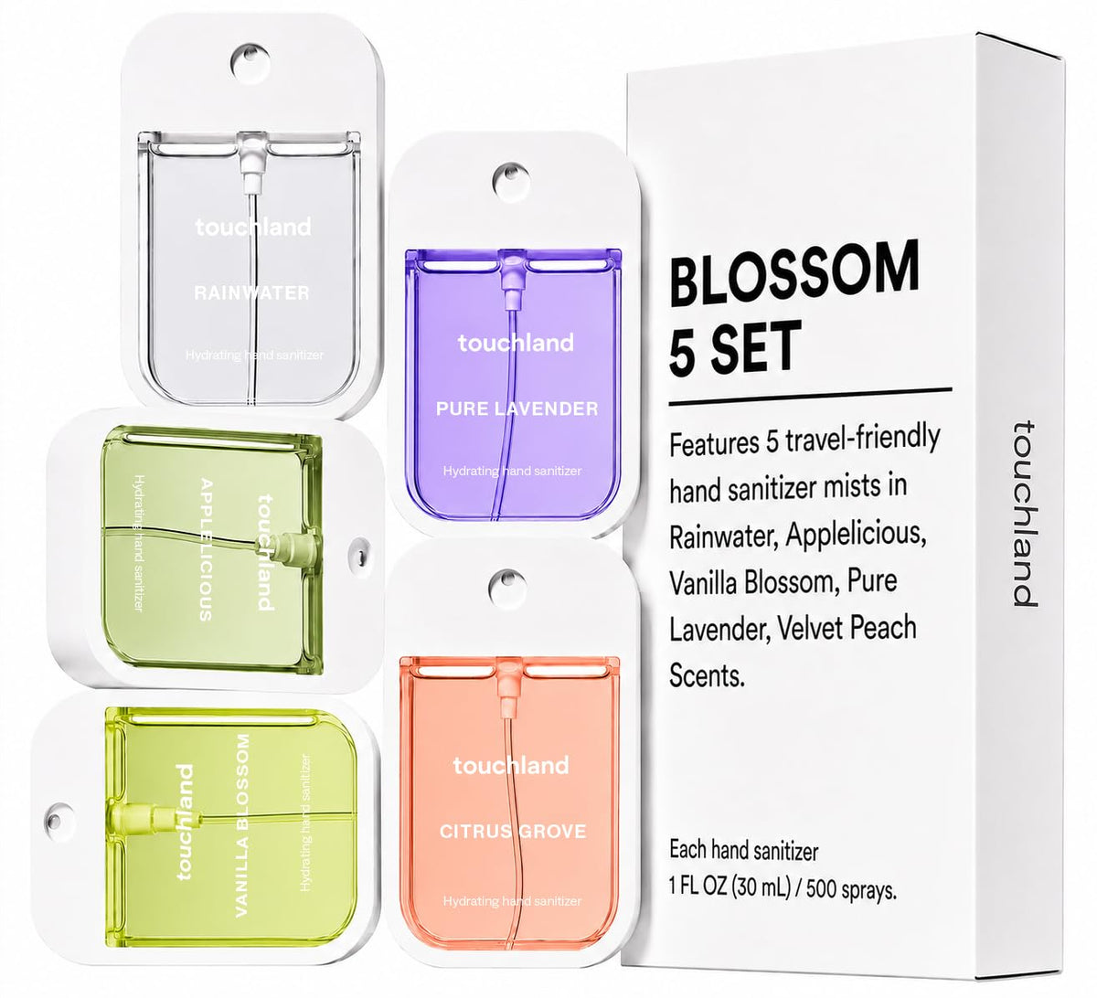 Vanilla Blossom scent hand sanitizer spray from Touchland