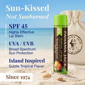 Vanilla flavour Panama Jack Sunscreen Lip Balm tube
