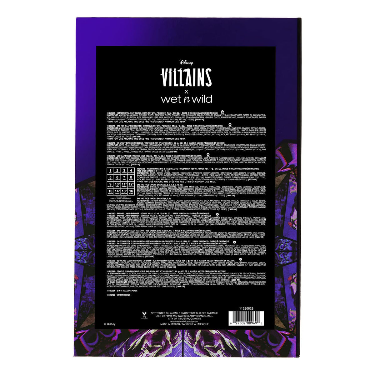 Vanity Mirror and 2-in-1 Makeup Sponge from wet n wild Disney Villains collection