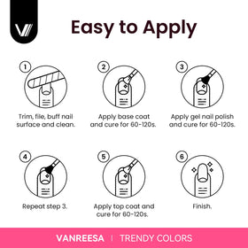 VANREESA display boards for gel nail polish