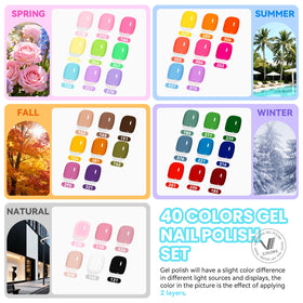 VANREESA gel nail polish bottles in various colours