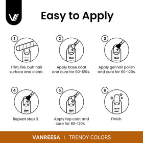 VANREESA Gel Nail Polish Kit packaging and contents