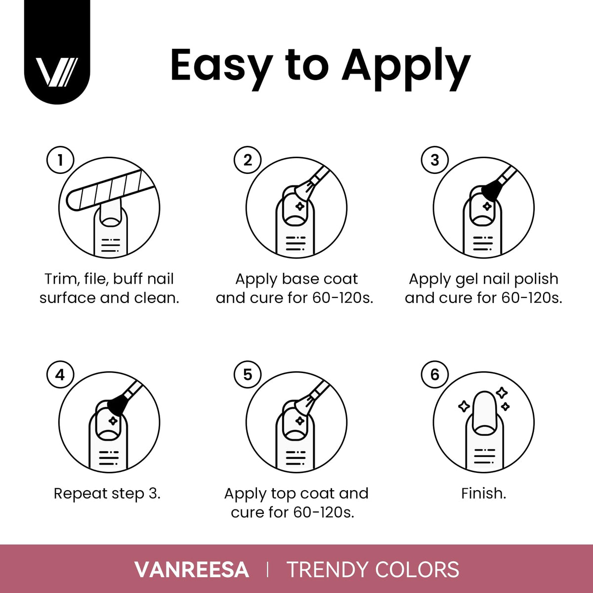 VANREESA Gel Nail Polish Kit packaging front view