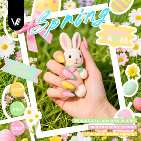 VANREESA Gel Nail Polish matte top coat application