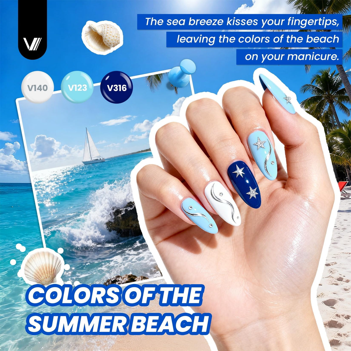 VANREESA gel polish application on nails